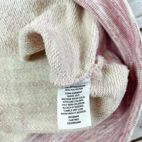 Caslon Nordstrom Pink Spacedye Tunic Sweatshirt Size XS Extra Small LIKE NEW - Picture 3 of 6